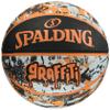 Spalding Basketball Graffiti Orange No. 5 Basketball Basket view 1