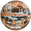 Spalding Basketball Graffiti Orange No. 5 Basketball Basket view 2