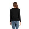 CUNYI Women's Crew Neck Cardigan Long Sleeve Sweater for Women Button Down Soft Knit Ladies Cardigan Sweates Coat, Black M view 4
