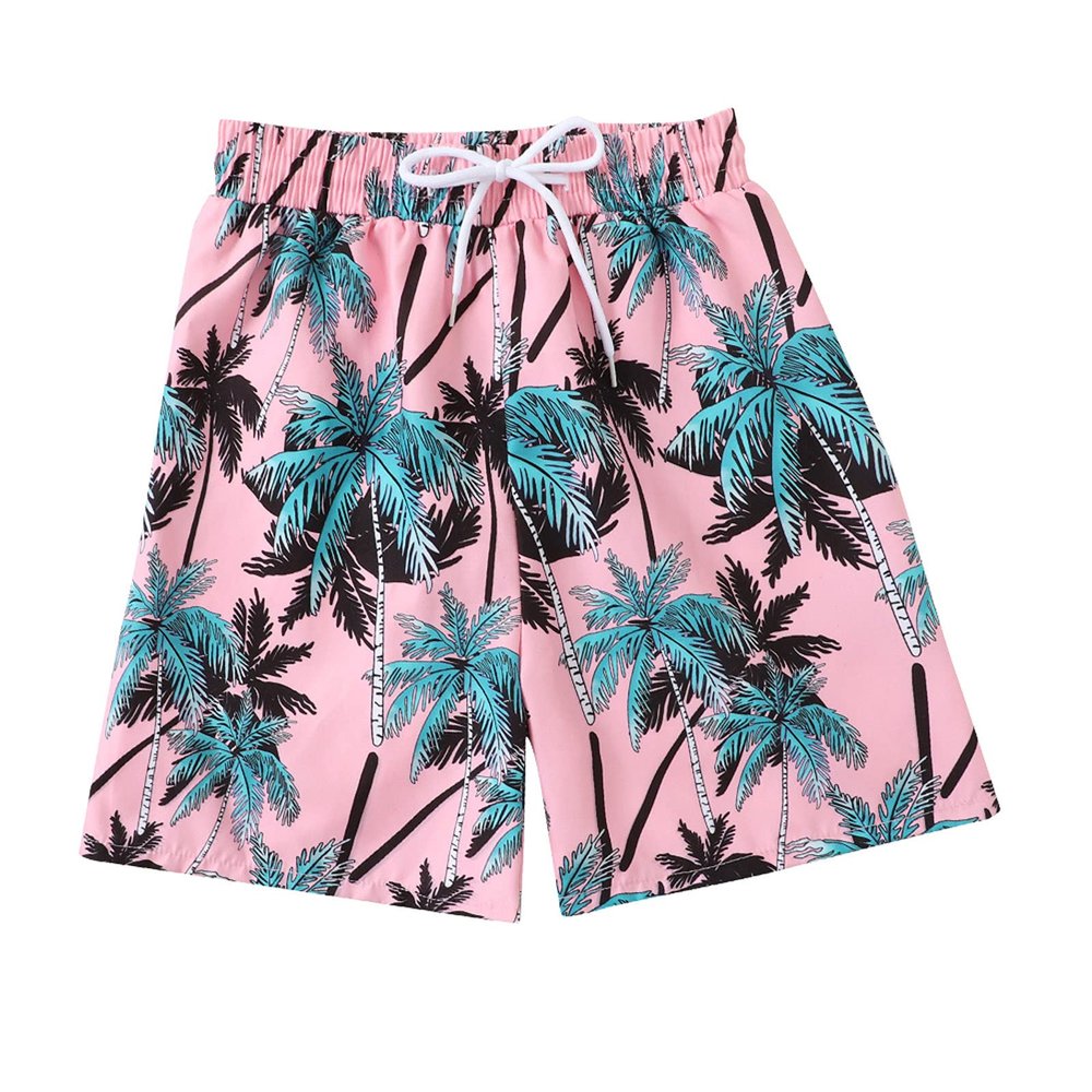Digood Kids Beachwear Quick Dry Sport Shorts,Boy Trunks Toddler Swim Shorts Little Boy Bathing Suit Swimsuit Toddler Swimwear(Pink,13-14 Years)