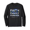 Lissencephaly Awareness Blue Ribbon Faith Family Forever Long Sleeve T-Shirt view 1