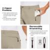 SPECIALMAGIC Work Pants for Men Outdoor Pants Stretch Casual Ripstop Pants Golf Tapered Lightweight Pockets Stone,36W30L view 3