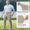SPECIALMAGIC Work Pants for Men Outdoor Pants Stretch Casual Ripstop Pants Golf Tapered Lightweight Pockets Stone,36W30L view 4