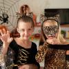 Black Cat Ears Set, Cat Ear Headband with Masquerade, Halloween Headband Set for Children and Adults, Cosplay Party Costume (Black, Leopard Print & Mask) view 4