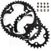 BUCKLOS 64/104 BCD Bike Chainring Set with Pin, Steel CNC Alloy Double/Triple MTB Chainring 22T 24T 26T 32T 38T 42T 44T 4 Bolts Mountain Bicycle Chainrings 8 9 10 Speed Compatible view 1