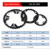 BUCKLOS 64/104 BCD Bike Chainring Set with Pin, Steel CNC Alloy Double/Triple MTB Chainring 22T 24T 26T 32T 38T 42T 44T 4 Bolts Mountain Bicycle Chainrings 8 9 10 Speed Compatible view 4