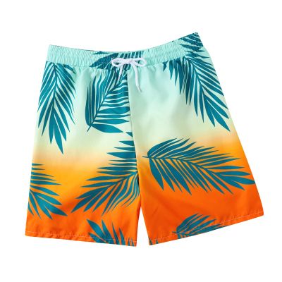 Digood Kids Beachwear Quick Dry Sport Shorts,Boy Trunks Toddler Swim Shorts Little Boy Bathing Suit Swimsuit Toddler Swimwear(Orange,13-14 Years)