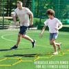 CZ-XING Hexagon Agility Ring Training Circle Ring Speed Agility Ladder Physical Training Ring Football Footwork Trainer Hurdles Agility Ladder Fitness Equipment Multicolor Training Ring 3Pcs (Yellow) view 2