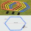 CZ-XING Hexagon Agility Ring Training Circle Ring Speed Agility Ladder Physical Training Ring Football Footwork Trainer Hurdles Agility Ladder Fitness Equipment Multicolor Training Ring 3Pcs (Yellow) view 4
