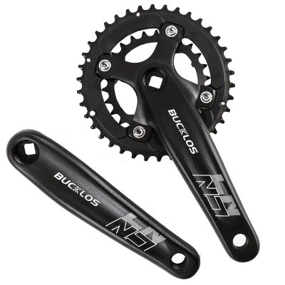 BUCKLOS Double/Triple 64/104 BCD Square Taper Bike Crankset - 2x/3x Mountian Bike MTB 170mm Bicycle Cranksets with 22/24/26/32/38/42/44T Chainring for 8/9/10 Speed
