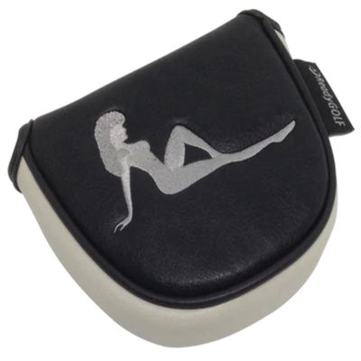 Mudflap Girl Embroidered Black Putter Cover by ReadyGOLF - Mallet