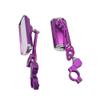 ihreesy Handlebar Bike Mirror,Bicycle Rear View Mirrors Aluminum Alloy Motorcycle Side Mirror Shockproof Bike Glass Mirror for 21mm to 24mm Handlebar Mountain Road Bike,Purple view 1