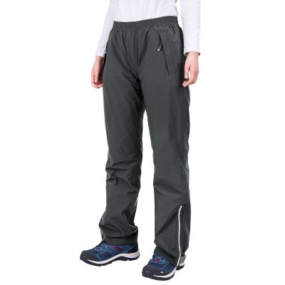 33,000ft Women's Rain Pants, Lightweight Waterproof Rain Over Pants, Windproof Hiking Pants for Outdoor, Fishing, Rainy Day Grey