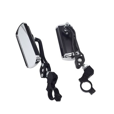 ihreesy Handlebar Bike Mirror,Bicycle Rear View Mirrors Aluminum Alloy Motorcycle Side Mirror Shockproof Bike Glass Mirror for 21mm to 24mm Handlebar Mountain Road Bike,Black