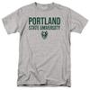 Portland State University Official Stacked Unisex Adult T-Shirt, Stacked, 4X-Large view 1