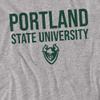 Portland State University Official Stacked Unisex Adult T-Shirt, Stacked, 4X-Large view 2