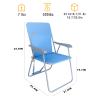 #WEJOY Portable Beach Chair Lightweight Foldable Camping Chair High Back Folding Chairs Outdoor Chairs with Shoulder Strap for Camping Hiking Picnic Fishing Support up to 300lbs view 3