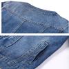 Snoly Women's Jean Buttons Ripped Denim Jackets Coats with Detachable Hood (Blue, Large) view 4