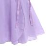 Ballet Wrap Skirt for Girls Chiffon Ballet Dance Skirt Toddler Kids Princess Ballerina Dancewear with Tie Waist Child Basic Over Scarf Skate Skirted Glitter Ballet Tutu Dress Purple 7-9 Years view 3