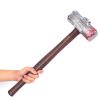 BinaryABC Plastic Fake Hammer Prop,Lightweight Sledge Hammer for Halloween Costume Accessory,Bloody Toy Weapon for Cosplay & Scary Props view 4