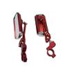 ihreesy Handlebar Bike Mirror,Bicycle Rear View Mirrors Aluminum Alloy Motorcycle Side Mirror Shockproof Bike Glass Mirror for 21mm to 24mm Handlebar Mountain Road Bike,Red view 1