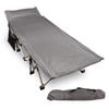 REDCAMP Folding Camping Cots for Adults with Mattress Pad, Soft and Comfortable for Outdoor Indoor Office Sleeping (Grey Thicker Pad, Grey Heavy Duty Cot) view 2