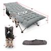REDCAMP Folding Camping Cots for Adults with Mattress Pad, Soft and Comfortable for Outdoor Indoor Office Sleeping (Grey Thicker Pad, Grey Heavy Duty Cot) view 3
