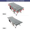 REDCAMP Folding Camping Cots for Adults with Mattress Pad, Soft and Comfortable for Outdoor Indoor Office Sleeping (Grey Thicker Pad, Grey Heavy Duty Cot) view 4