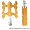 ihreesy 2PCS Mountain Bike Pedals,9/16 Inch Universal Bicycle Pedals Lightweight Bike Platform Pedals Non-Slip Cycling Bearing Pedals for Road Mountain MTB,Red view 3