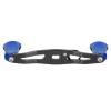 01 Anodized Treatment HighPrecise CNC Rocker Flat Handle, Carbon Fiber Rocker Handle, Metal Knob Fishing Reel Handle, for Freshwater Saltwater(Blue) view 4
