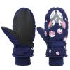American Trends Toddler Mittens Winter Snow Glove waterproof mitten Warm Fleece Kid Ski Gloves for Boys Girls Navy Fox S view 1