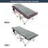 REDCAMP Folding Camping Cots for Adults with Mattress Pad, Soft and Comfortable for Outdoor Indoor Office Sleeping (Grey Thicker Pad, Grey Oversized Cot) view 4