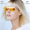 INB Men and women polarized driving mirror anti-glare sunglasses night vision goggles (Yellow) view 3