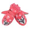 American Trends Toddler Mittens Winter Snow Glove waterproof mitten Warm Fleece Kid Ski Gloves for Boys Girls Pink Fox S view 2
