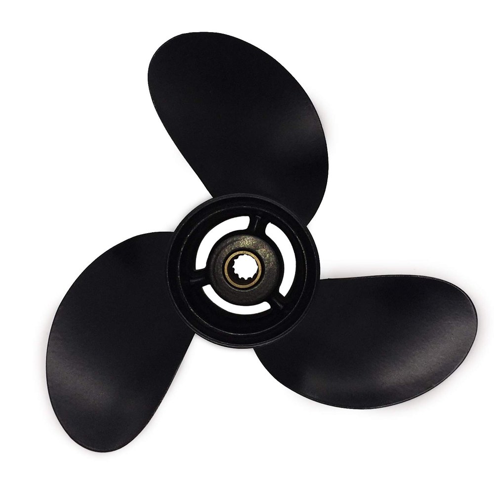 ARKDOZA Boat Propeller 9.5x8 Fit for Tohatsu Outboard 9.8HP-18HP 3 Blades Aluminum Prop 14 Tooth Propel RH OEM NO: 3BAB64516-1 9.5x8