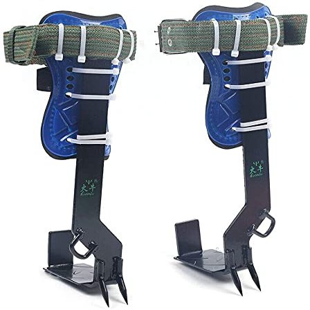 YIYIBYUS Tree Pole Climbing Spike Safety Belt Straps Adjustable Lanyard Carabiner Rope Belt Straps Portable for Outdoor
