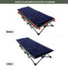 REDCAMP Folding Camping Cots for Adults with Mattress Pad, Soft and Comfortable for Outdoor Indoor Office Sleeping (Blue Thicker Pad, Green Oversized Cot) view 4