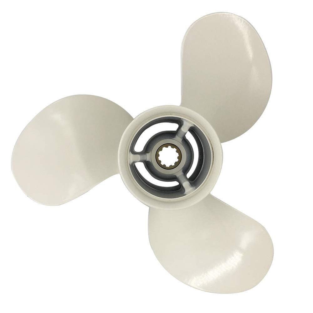 ARKDOZA Boat Propeller 11 3/4x10 Fit for Yamaha Outboard 40HP Pin Drive 3 Blades13 Spline Tooth Aluminum Propel RH OEM NO: 663-45954-01-EL 11.75x10