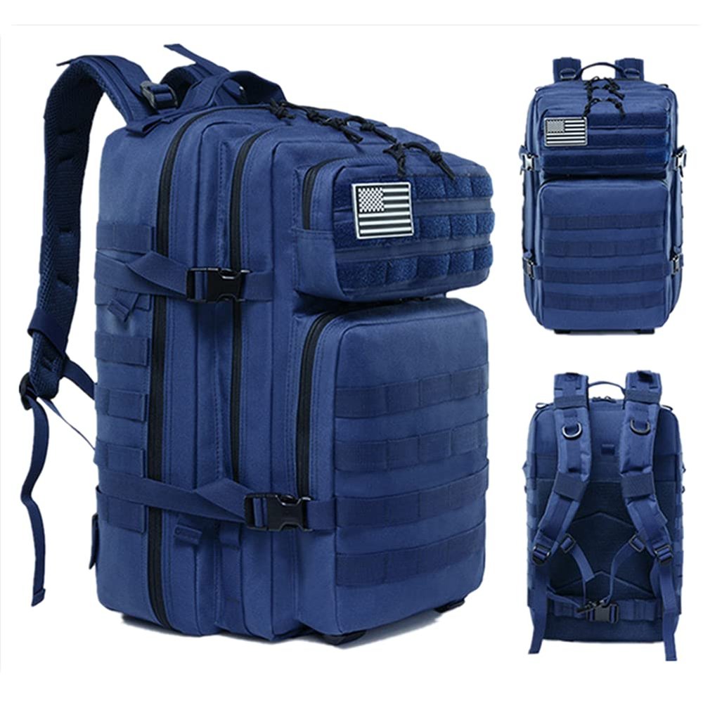 Military Tactical Backpack 45L Army 3 Days Assault Pack Bag Large Nylon 900D Mens Molle Rucksack