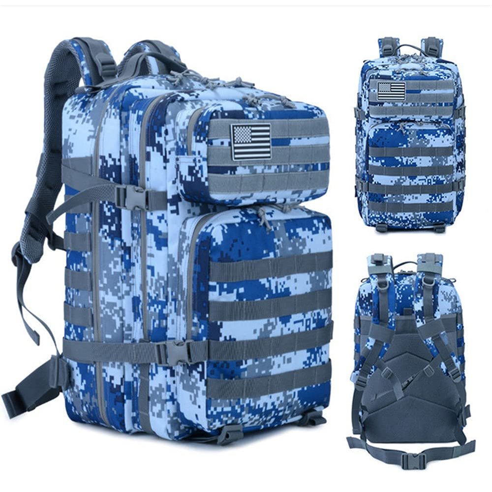 Military Tactical Backpack 45L Army 3 Days Assault Pack Bag Large Nylon 900D Mens Molle Rucksack