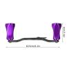 01 Anodized Treatment HighPrecise CNC Rocker Flat Handle, Carbon Fiber Rocker Handle, Metal Knob Fishing Reel Handle, for Freshwater Saltwater(Purple) view 4