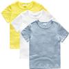 Unisex Boys Girls Short Sleeve T-Shirt Toddler Baby Crew Neck Cotton Tee Shirts Summer Clothes Solid Color Tops view 1