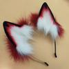 QinRuan Fox Cat Long Fur Ears Hair Headwear Wolf Animal Anime Halloween Cosplay Costume view 2