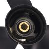 ARKDOZA Boat Propeller 13.2x21 Fit for Tohatsu Outboard 60HP-125HP 3 Blades Aluminum Prop 15 Tooth Propel RH OEM NO: 3HKB64545-0 13.2x21 view 3