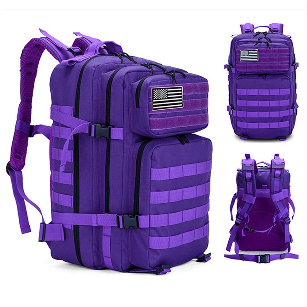 Military Tactical Backpack 45L Army 3 Days Assault Pack Bag Large Nylon 900D Mens Molle Rucksack