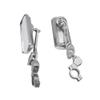 ihreesy Handlebar Bike Mirror,Bicycle Rear View Mirrors Aluminum Alloy Motorcycle Side Mirror Shockproof Bike Glass Mirror for 21mm to 24mm Handlebar Mountain Road Bike,Silver view 1