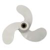 ARKDOZA Boat Propeller 7 1/2x4 Fit for Yamaha Outboard 2.5HP-6HP 3 Blades Aluminum Prop 9 Tooth Propel RH OEM NO: 624-45943-01-EL 7.5x4 view 2