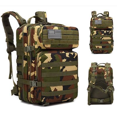 Military Tactical Backpack 45L Army 3 Days Assault Pack Bag Large Nylon 900D Mens Molle Rucksack