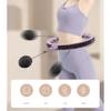 Weighted Smart Hula Hoop, Fitness Massage with Counter, Detachable Adjustment with Gravity Ball, Suitable for Beginners, Children, and Adults/Purple/M view 2