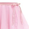 Ballet Wrap Skirt for Girls Chiffon Ballet Dance Skirt Toddler Kids Princess Ballerina Dancewear with Tie Waist Child Basic Over Scarf Skate Skirted Glitter Ballet Tutu Dress Pink 4-7 Years view 2